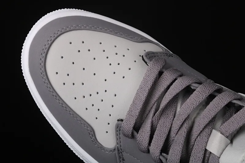 All categories Air Jordan Jordan series basketball shoes Air Jordan 1 Mid Air Jordan 1 Mid "Grey Volt" AJ1 Joe 1 neutral gray fluorescent yellow basketball shoes 554724-072